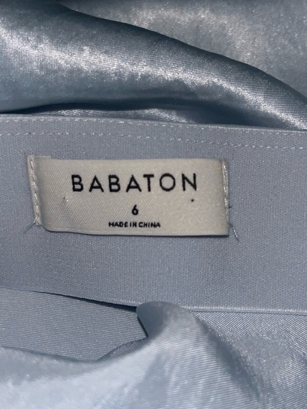 Babaton Light Blue Midi Skirt